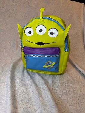 Disney Pixar Toy Story 5 star Alien Mini Faux Pebble Leather Backpack